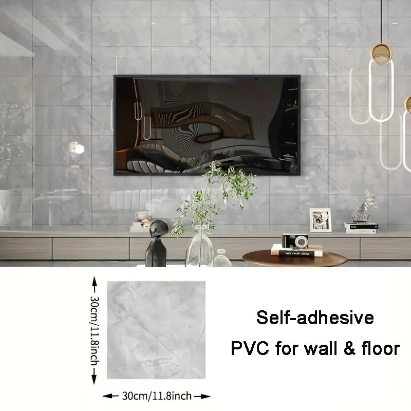 pcs PVC Imitation Marble Floor Stickers Self-adhesive Wall Stickers Waterproof Bathroom Living room Moden Decoration Decals