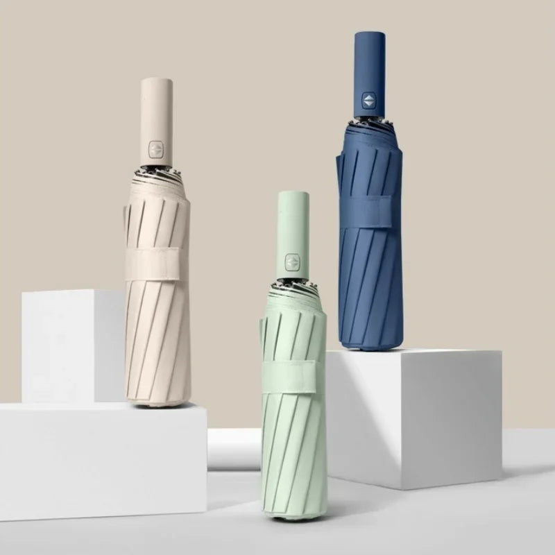 Bone Morandi Fully Automatic Umbrella Black Glue Sunscreen Sun Umbrella Plus Sun Umbrella Wholesale