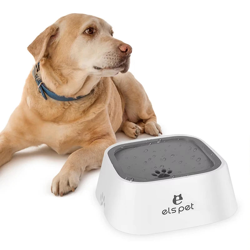 Pet Water Bowl Anti Spill Automatic Dog Bowl Vehicle Carried Floating Bowl Slow Wate - Zecs shopping