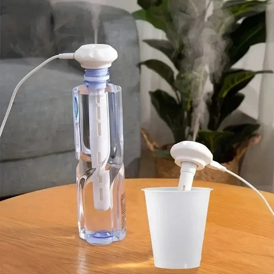 Portable USB Mist Humidifier – Super Quiet Mini Air Moisturizer for Office, Car & Travel