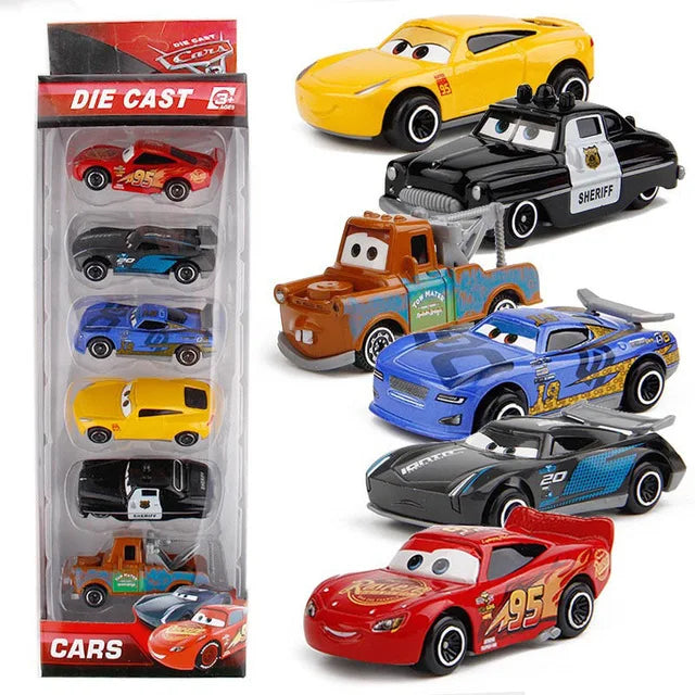 Disney Pixar Cars Diecast Set Lightning McQueen Jackson Storm & Truck Models