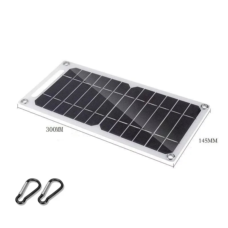 Solar Panel With USB Outdoor Hiking And Camping Portable Battery Mobile Phone Charging Bank Charging Panel