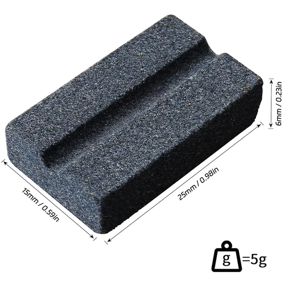WEDARTER Sharpening Stone Mini V-Shape Sharpening Stone for Needle Darts Durable Dart Accessory