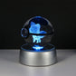 Pokemon 3D Crystal Ball LED Night Light – Pikachu, Gengar, Eevee & Mewtwo Collectible Lamp