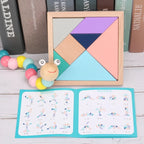 Baby Educational Toy Montessori Wooden D Toys Childhood Learning Kids Baby Colorful Wooden Blocks For Children Christmas Gift