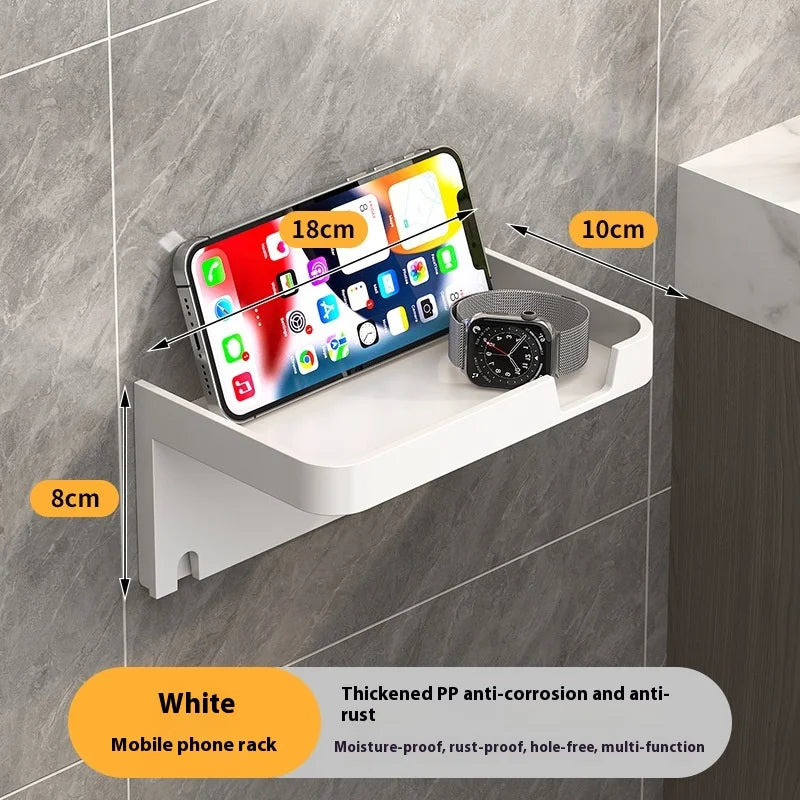 Toilet Paper Holder Plastic Storage Rack Kitchen Towel Placement Of Seasoning Bottles Bathroom Wall Roll Of Paper Phone Storage