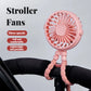 Portable Stroller Fan with Night Light – Foldable USB Cooling Fan for Baby, Home & Travel