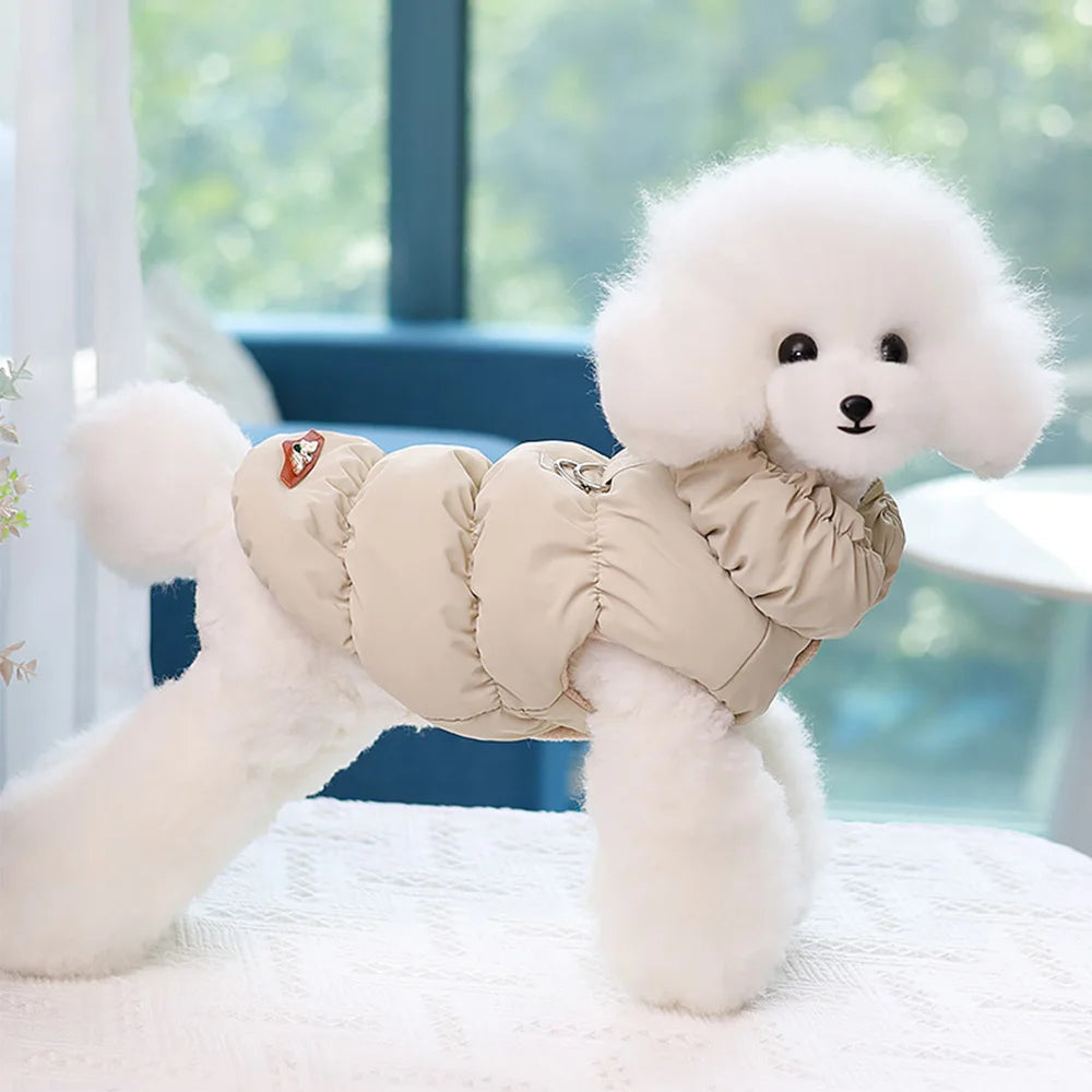 Soft Warm Dog Clothes Winter Padded Puppy Cat Coat Jacket For Small Medium Dogs Chihuahua French Bulldog Poodle Vest Pet Outfit - Zecs shopping