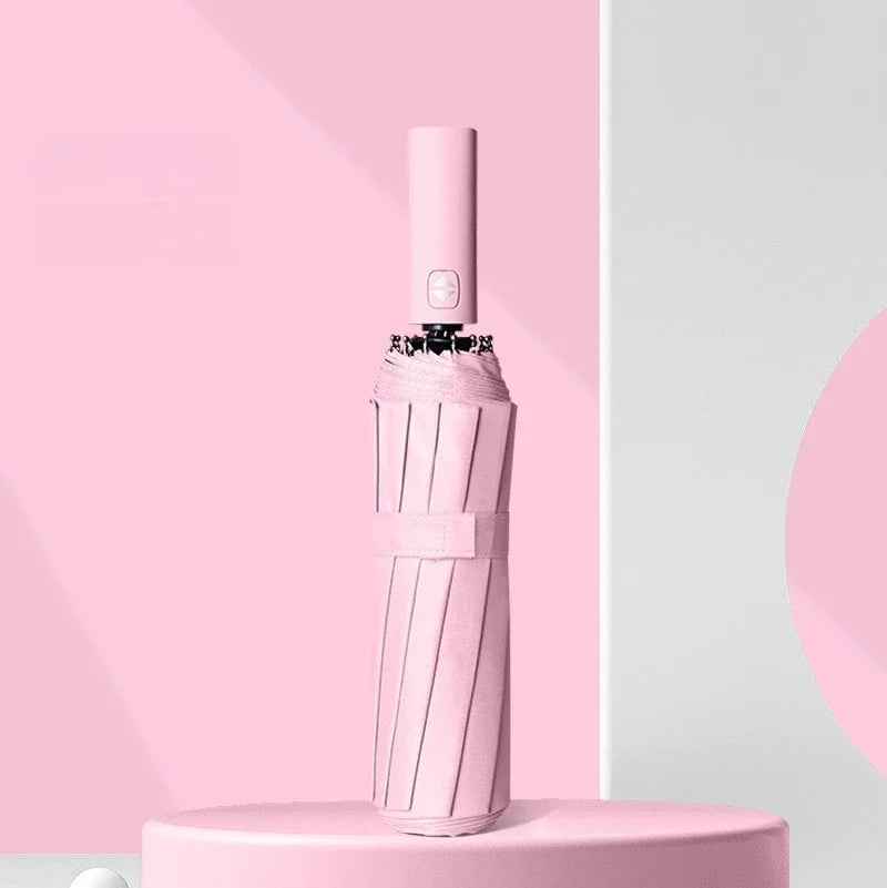 Bone Morandi Fully Automatic Umbrella Black Glue Sunscreen Sun Umbrella Plus Sun Umbrella Wholesale