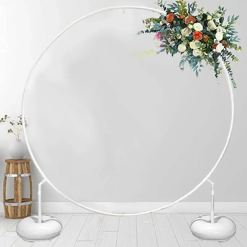 Round Balloon Arch Balloon Circle Stand Holder Frame Ring Birthday Baloon Decor Wedding Party Decorations Baby Shower Background - Zecs shopping