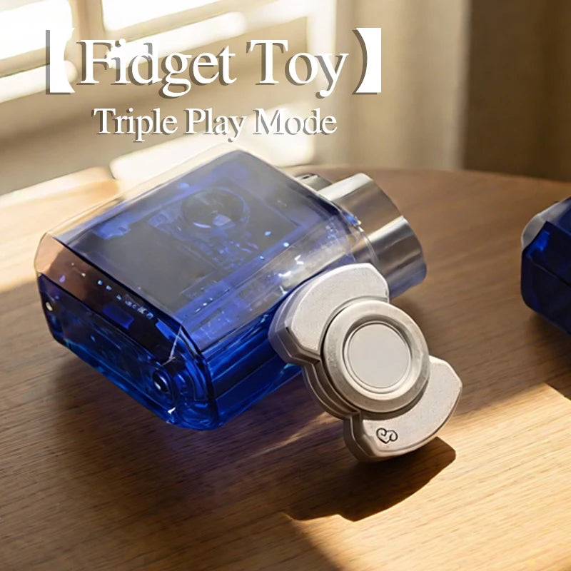 Magnetic Triple Fidget Spinner Stress-Busting EDC Toy for Adults & Kids
