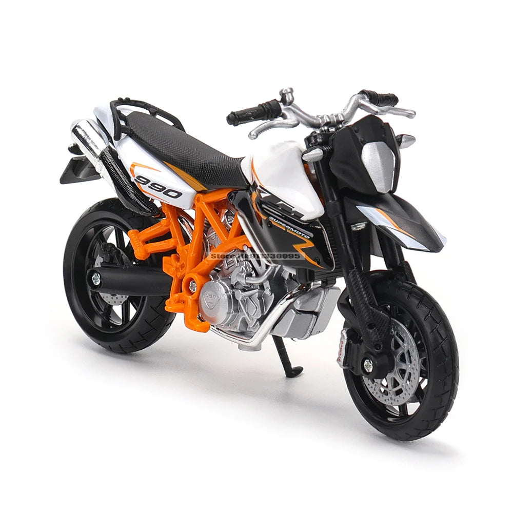KTM Supermoto R & Honda Africa Twin Adventure Alloy Diecast Motorcycle Model Collectible Gift