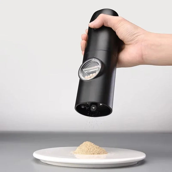 Electric Automatic Salt & Pepper Grinder Set – Adjustable Spice Mill with LED Light