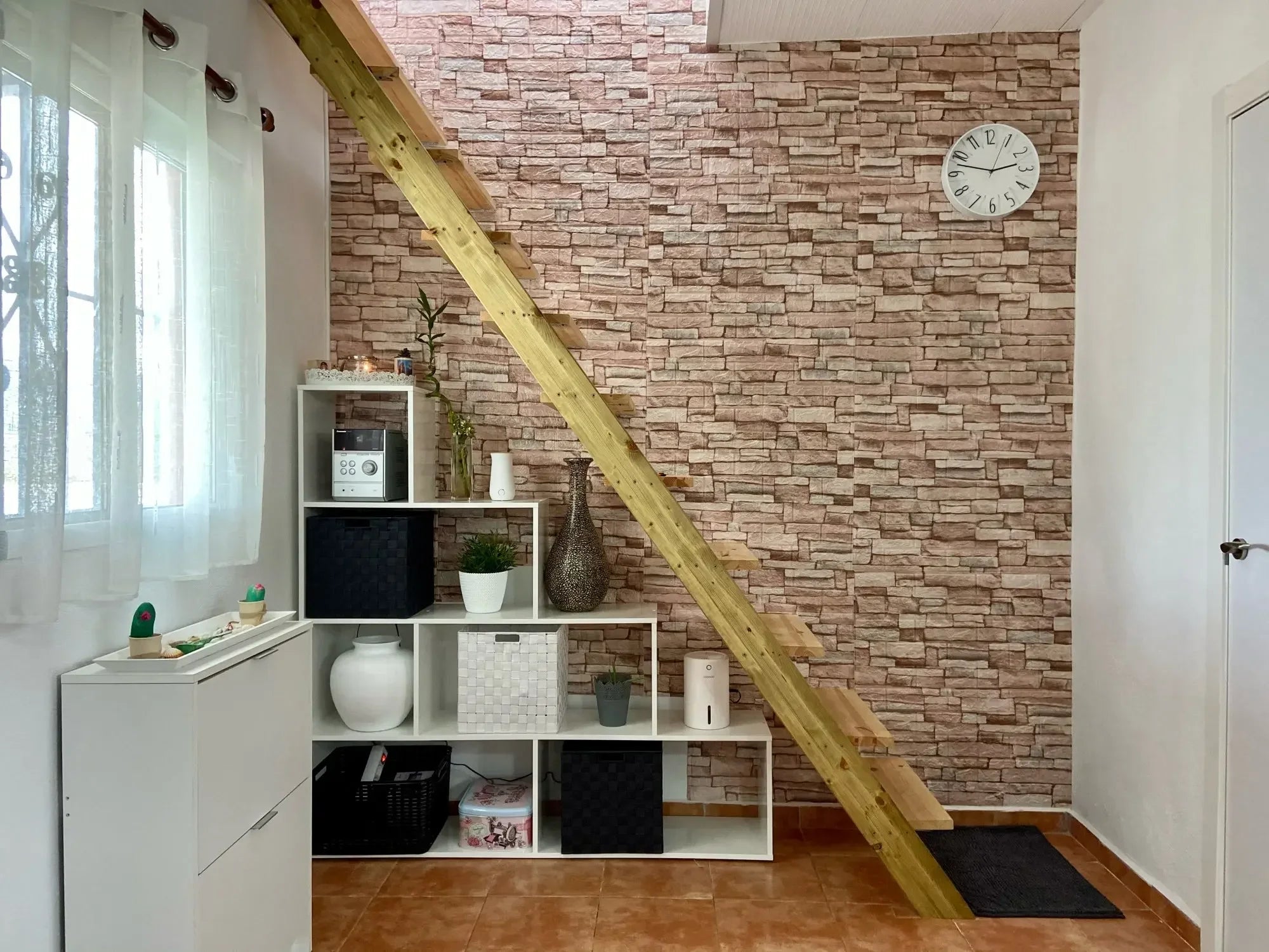 pcs Self Adhesive Decor D Foam Wall Stickers Pane Room Waterproof peel and stick Brick Wallpaper for Interior Decoration