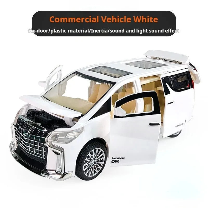 Alpha Inertia Pull Back Car Toys With Lighting And Sound Simulation Business Car