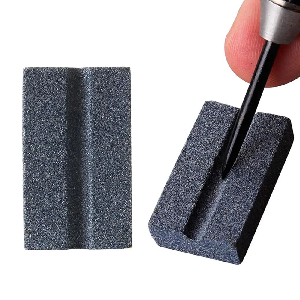WEDARTER Sharpening Stone Mini V-Shape Sharpening Stone for Needle Darts Durable Dart Accessory