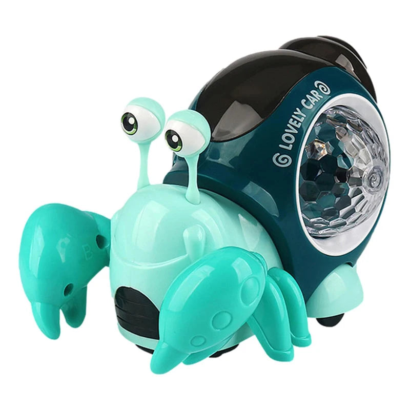Crawling Crab Baby Toys With Music Light Up Interactive Musical Toys For Baby Dancing Crawling Toys Moving Toddler Toys