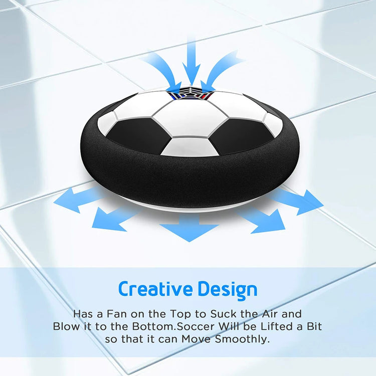 Hover Soccer Ball Toys for Children Electric Floating Football with LED Light Music Soccer Ball Outdoor Game Sport Toys for Kids - Zecs shopping