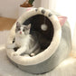 Washable pet lounger cushions, cat mat beds, warm and soft baskets, cozy warm cat kennels, house tents, small pet dogs, winter - Zecs shopping