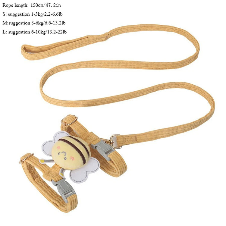 New cat Harness Leash Set for Small Dogs Adjustable Puppy Harness Vest French Bulldog Chihuahua Pug Outdoor Walking Lead Leash - Zecs shopping