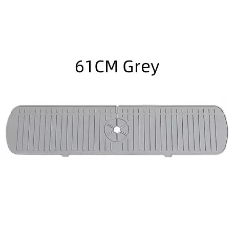 pc Kitchen Silicone Faucet Mat Water Ripples Faucet Water Catcher Mat Large Sink Splash Pad Bathroom Countertop Protector