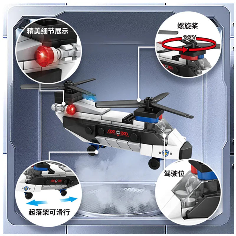 New Diy Moc City Plane Swat Super Police Premium & Affordable