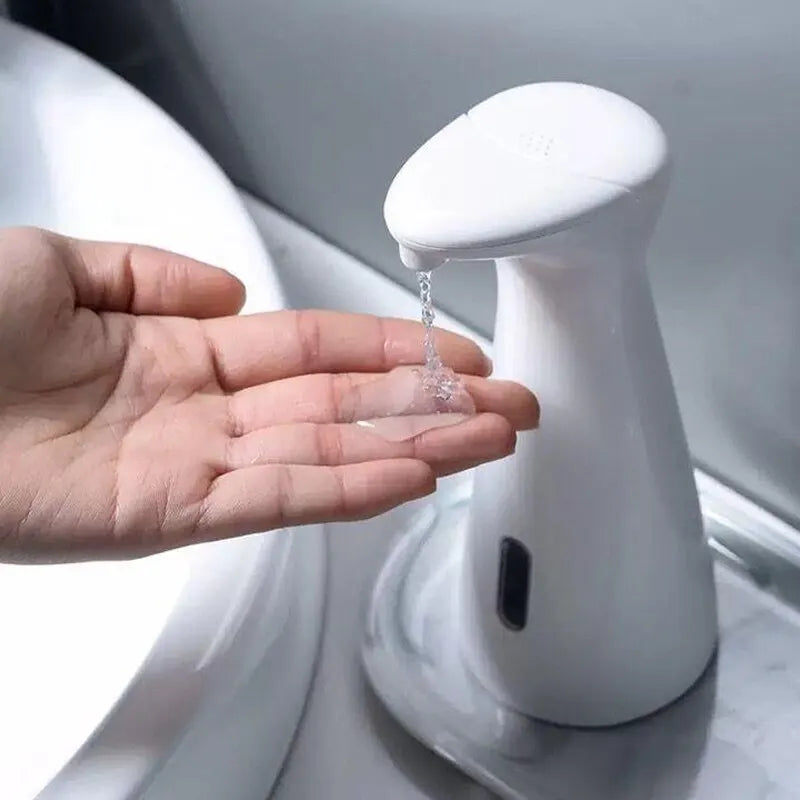 Automatic Sensor Soap Dispenser White High Quality Abs Waterproof Hand Soap Sensor Bathroom Smart Wash Handpieceno battery
