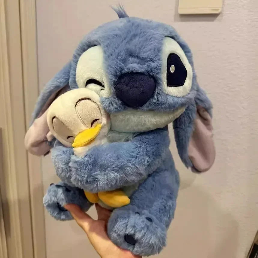 Miniso Plush Doll Stitch Lilo Doll Cute Duck Stitch Plush Stuffed Toy Christmas Childrens Birthday Gift Kawaii Decoration Toys