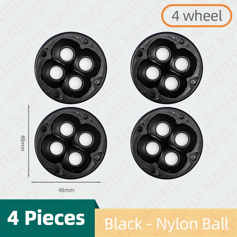 NAIERDI Pack Mini Wheels for Small AppliancesRotation Self Adhesive Caster WheelsUniversal Wheel Trash CanStorage Box