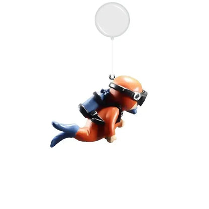 Fish Tank Diver Ornaments Landscape Decoration Aquarium Gifts Popular Floating, Hayao Miyazaki Blue Fatty with Ball and Line - Zecs shopping