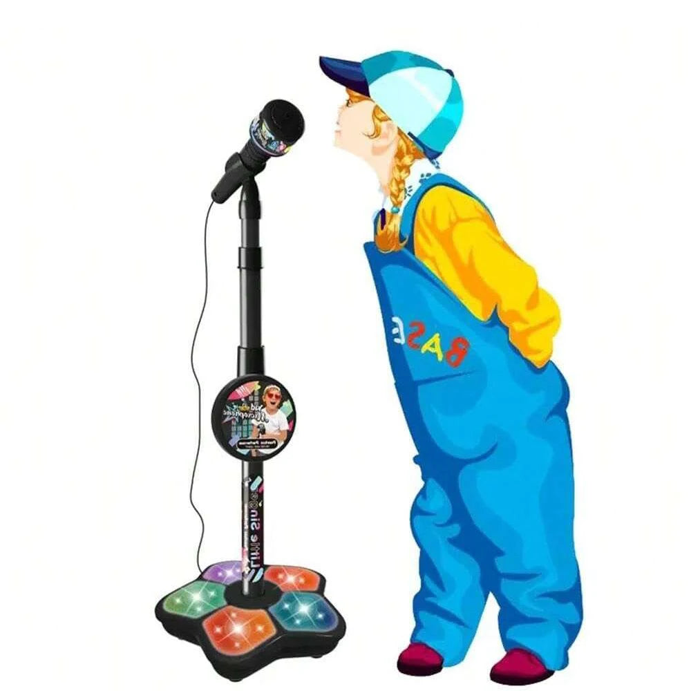 Kids Microphone Stand Toy Portable Childrens Karaoke Electronic Durable Party Karaoke Microphone Stand Kids Karaoke Machine