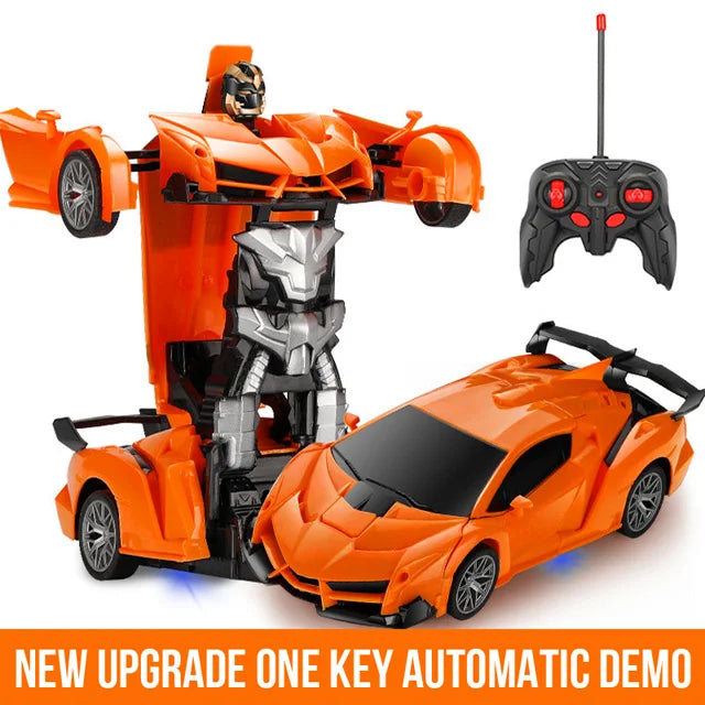 -in- RC Transforming Car Robot & Sports Vehicle with Remote Control