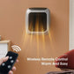 Portable Electric Space Heater – Fast Heating Wall Plug Heater with Remote Control