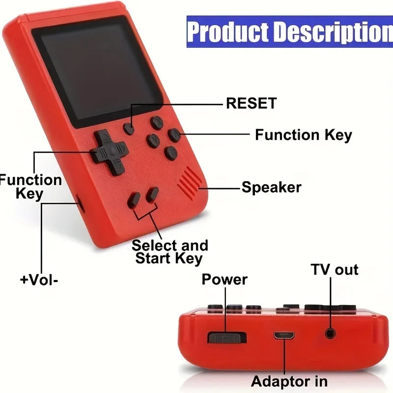 Inch LCD Screen Retro Video Game Console Built-in In Handheld Portable Pocket Mini Game Console Christmas Gift Christmas