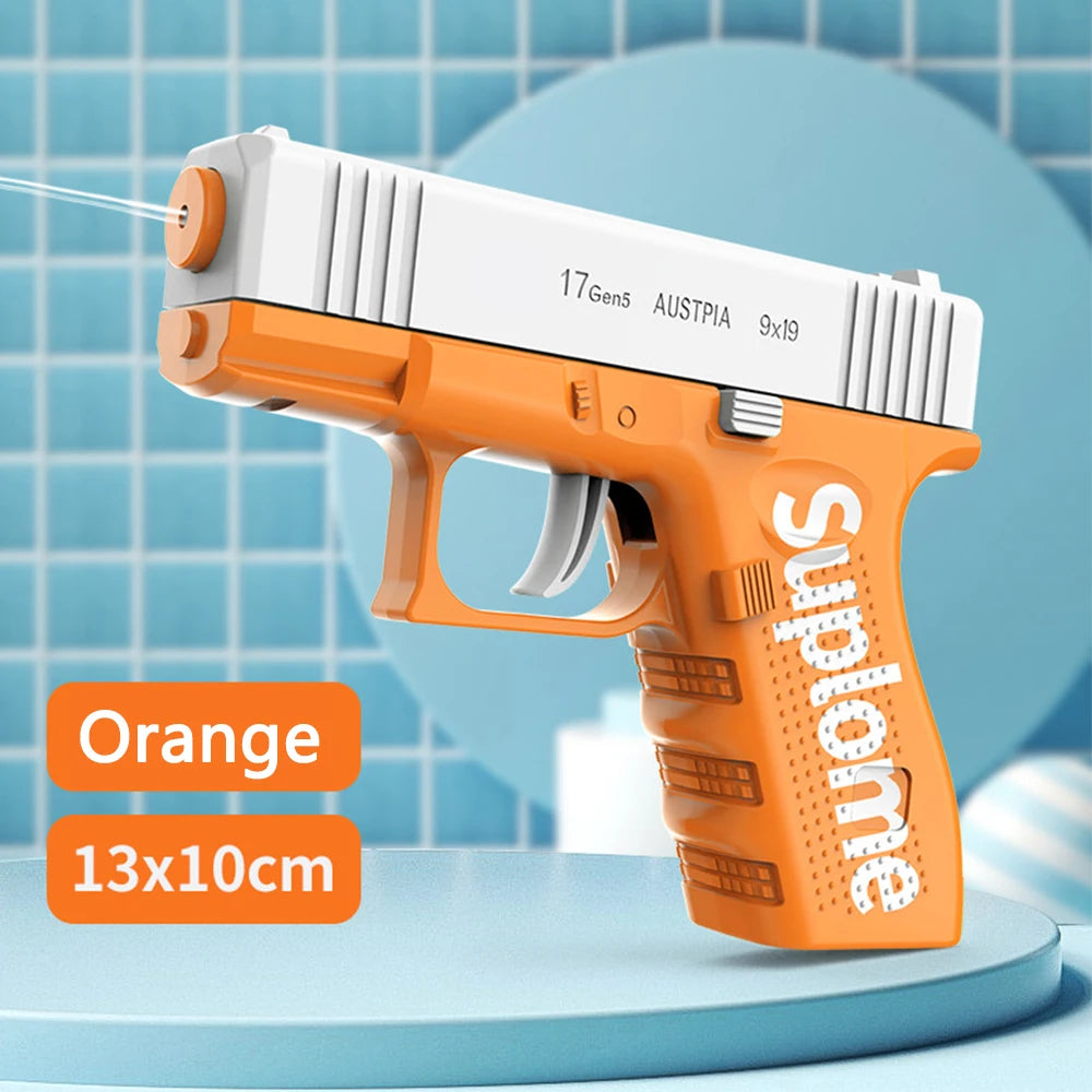 Summer Mini Water Gun Non Electric Pistol High-pressure Full Automatic Shooting Water Beach Toy Gun For Children Boy Girl Adults - Zecs shopping