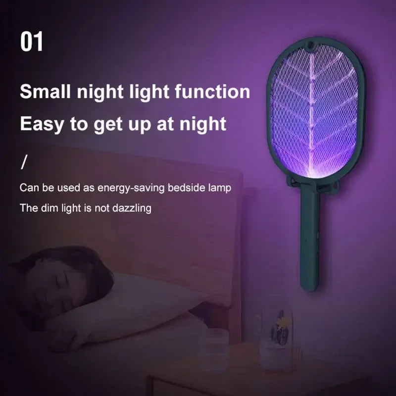 1pc Electric Mosquito Killer Swatter USB Rechargeable Electric Household Safety Mosquito Killer Anti Mosquito Trap - Zecs shopping