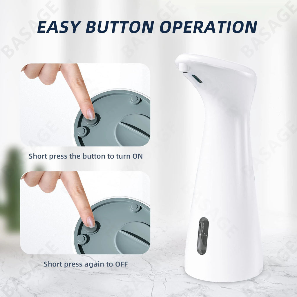 Automatic Sensor Soap Dispenser White High Quality Abs Waterproof Hand Soap Sensor Bathroom Smart Wash Handpieceno battery