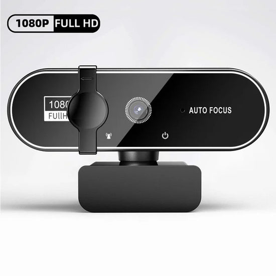 4K Full HD Webcam with Microphone – USB Autofocus Camera for PC & Laptop