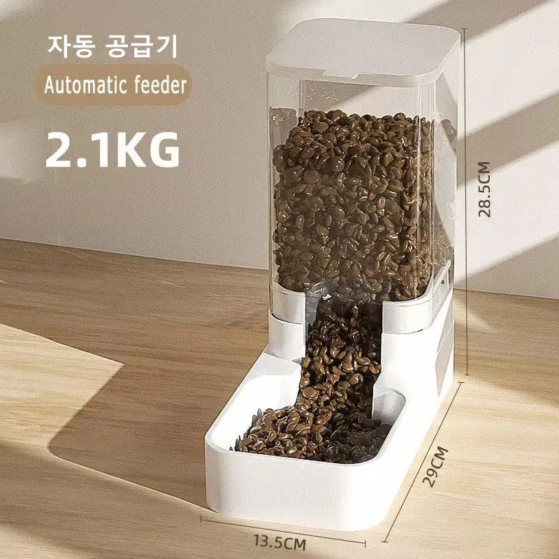 Pet Automatic Feeder Dog Feeding And Water Dog Accessories Cat Drinking Water Flowing Water Without Inserting Electric Kettle - Zecs shopping