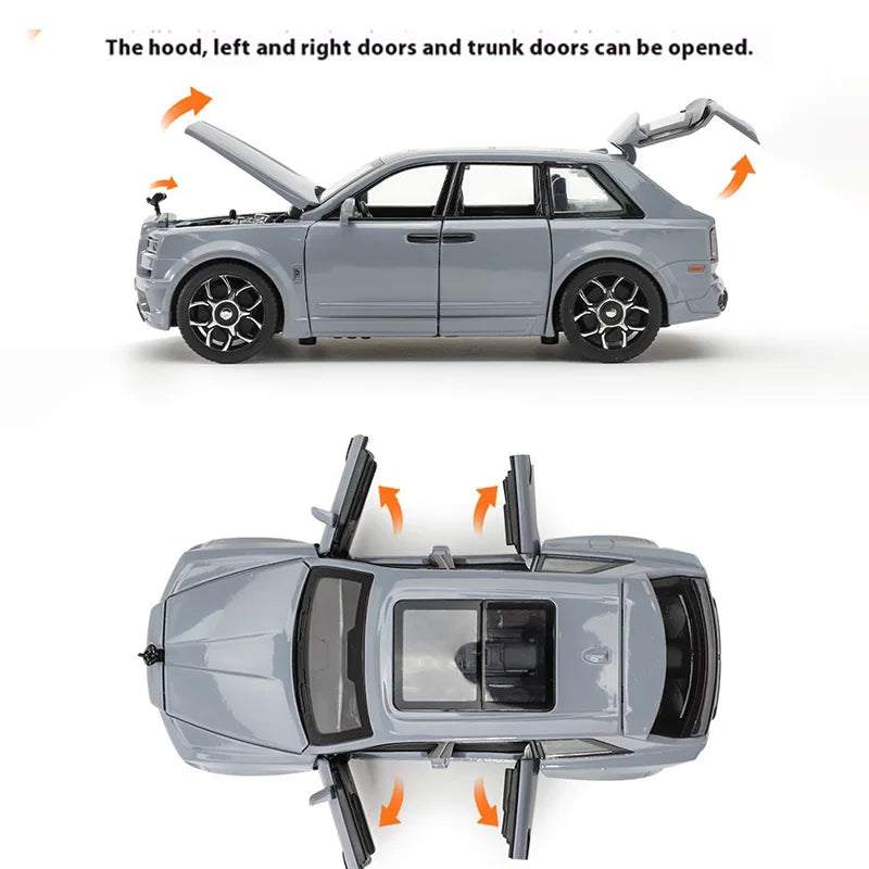 Luxury Business Car Model Mini Alloy Ride with Lights & Sound