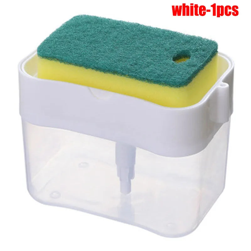 Soap Dispenser Kitchen Accessories Press type Portable Liquid Soap Dispenser Clean Cloth Dishwashing Pot Clean Tool For kitchen