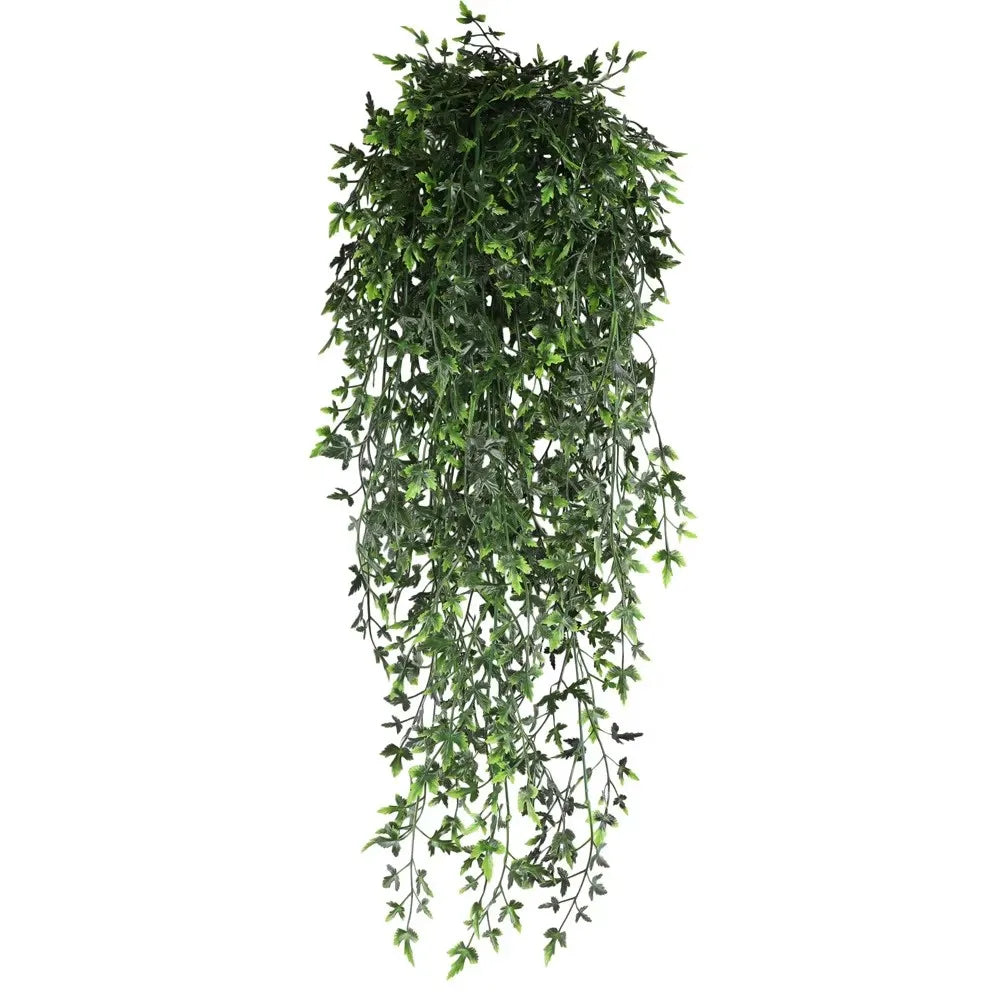 Persian fern Leaves Vines Home Room Decor Hanging Artificial Plant Plastic Leaf Grass Wedding Party Wall Balcony Decoration - Zecs shopping