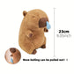 Cute Capybara Plush Toy – Soft Fluffy Anime Stuffed Animal Doll
