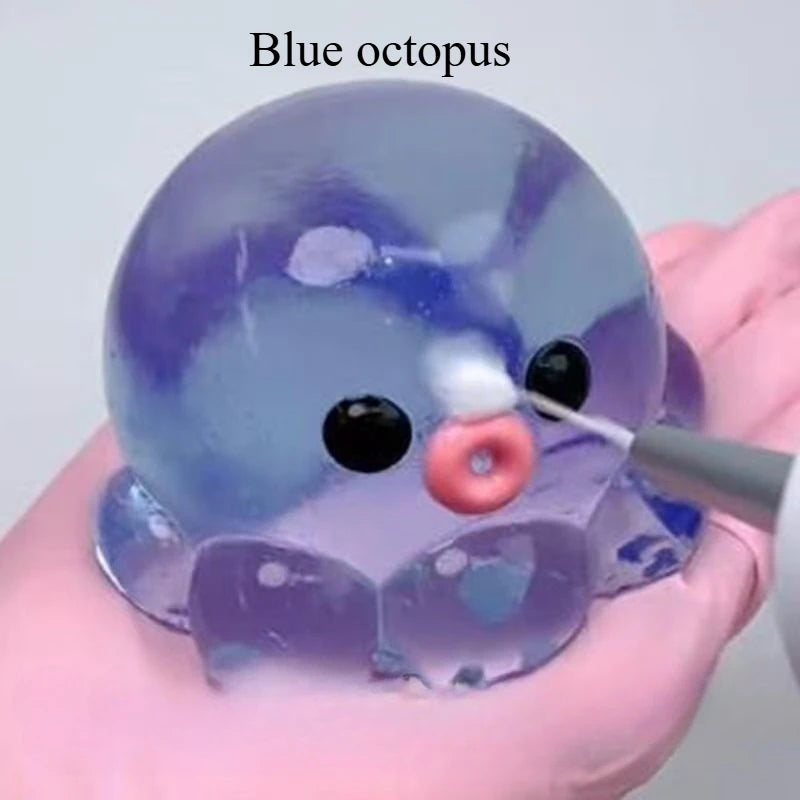 Squishy Bubble Pop Fidget Toy Stress Relief Ball & Octopus Popper for Kids & Adults Party Gift