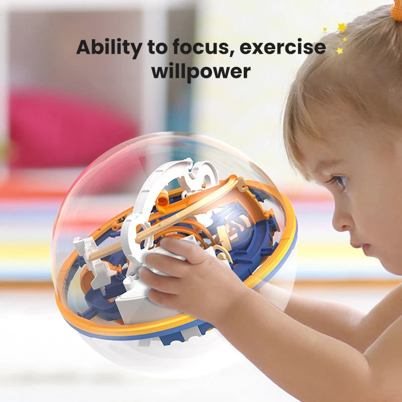 D Puzzle Ball Maze Toy Children Challenge Obstacle Game Labyrinth Ball D Maze Montessori Puzzle Balance Traine Clearance Game