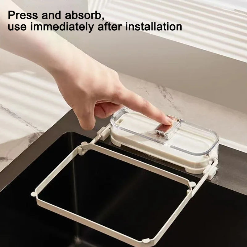Kitchen Sink Filter Rack With pcs Net Filter Bag Foldable Multi-Purpose Drainage Basket Leftovers Soup Food Drainer Shelf