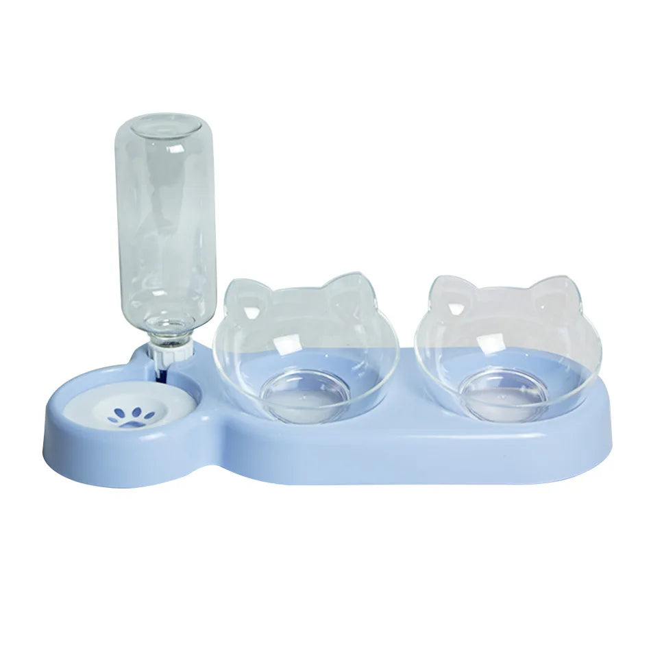 Pet SuppliesElevated Bowls for Cats and DogsDurable Double Cat and Dog Bowl FeedersElevated Cat Feeding and Drinking Supplies - Zecs shopping