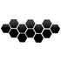 6/12pcs 3D Hexagon Mirror Wall Sticker Rose Gold DIY TV Background Living Room Stickers Wall Decor Bedroom Bathroom Home Decor - Zecs shopping