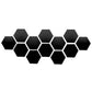 6/12pcs 3D Hexagon Mirror Wall Sticker Rose Gold DIY TV Background Living Room Stickers Wall Decor Bedroom Bathroom Home Decor - Zecs shopping