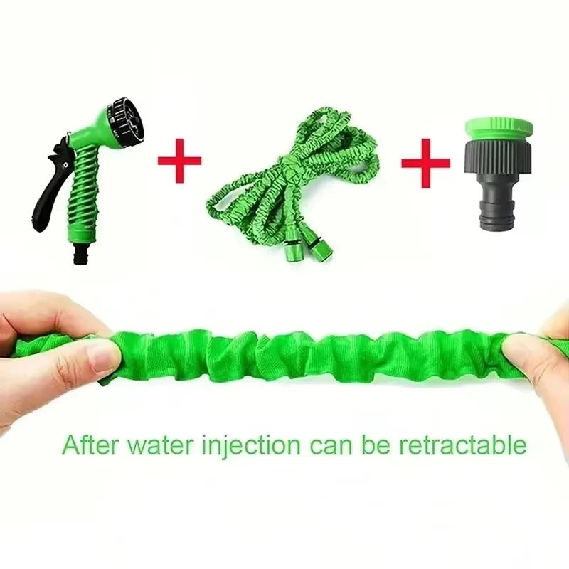 Water Spraying Functions Expandable Magic Hose High-Pressure Car Wash Water Gun Home Garden Watering Hose pet cat dog shower
